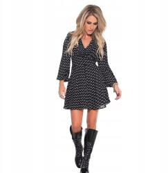  Nikkie Fekete Ruha Mintás (34) (373210)