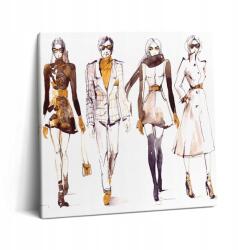 Wallfluent Fotó Vászonkép Illusztráció Női és Férfi Divatbemutató 60x60 cm (010030010270000015601)