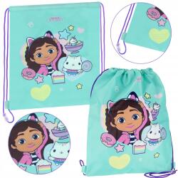 DreamWorks Gabi Macskaház Cipőzsák, tornazsák, türkiz 39x33 cm (534397)