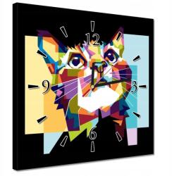 ZeSmakiem Órák 30x30 Absztrakt macska (H10257Z_Z1AI_30x30cm AZ)