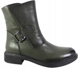 Ravini Női Bokacsizma Ravini 342.92 MÉRET36 Bőr Zöld Lico Cipzáras Lapos (342.92)