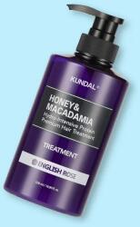 KUNDAL Balsam de păr cu proteine Honey & Macadamia Protein Treatment English Rose - 500 ml