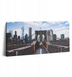 Wallfluent Vászonkép Irodába Gyönyörű Brooklyn híd New York 100x50 cm (010030010010000075461)