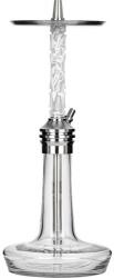 Moze Narghilea Moze Varity Lounge Silver Hookah - Clear Wavy Frosted