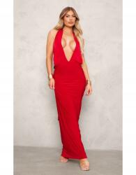Prettylittlething Piros Maxi Ruha (40) (565255)