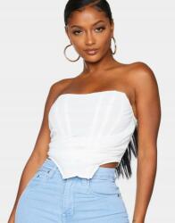 Prettylittlething Fűzős Felső Chiffon Háló Aszimmetrikus Pánt Nélküli Prettylittlething 34