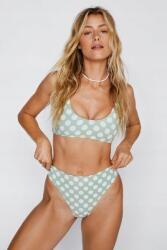 Nasty Gal Zsályás Pöttyös Bikini Felső (38) (468663)
