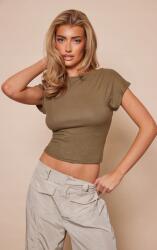 Prettylittlething Khaki Nyitott Hátú Felső (42) (564157)