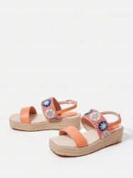 Shein Espadrilles Szandál, platform, hímzett, csattal, Size 40 (sx2310127181182261)