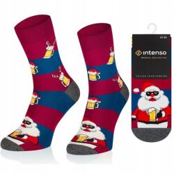 Intenso Férfi Karácsonyi Zokni színes mintákkal Ajándék pamut *44-46 (1887_S14)