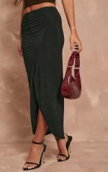 Prettylittlething Fekete Maxi Szoknya Klasszikus Sima Kivágással Prettylittlething 38