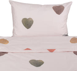 Takoy Pamut ágyneműhuzat kiságyba 135x100 cm színes szívecskék