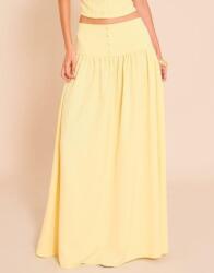 Prettylittlething Klasszikus Sárga Maxi Szoknya Bő Szabású Sima Prettylittlething 40