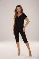 DE LAFENSE női pizsama Hazel | fekete