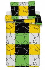 Jerry Fabrics Chess Lime polipamut ágyneműhuzat, színes 70x90 cm|140x200 cm (8592753036105)