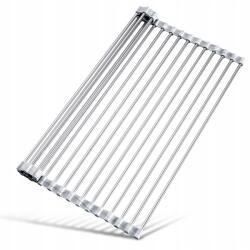  Összecsukható Edényszárító, Hőálló, 32x45 cm, Akár 32 kg-ig, Ezüst (B0CHW6SK3R)