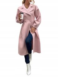 Shein IC47106 Shein Rózsaszín Kétsoros Női Kabát (40) L