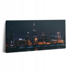 Wallfluent Canvas Fotó Vászon Gyönyörű Nyomtatás Étkező Városkép Chicago (010030010010000075657)