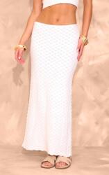 Prettylittlething XC15301 Maxi Kötött Szoknya Fehér Petite Prettylittlething (11) L