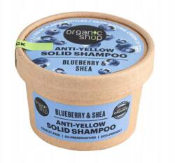 Organic Shop Organik Shop Kocka sampon sárga árnyalatok ellen Blueberry & Shea 60 (4743318142463)