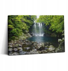 Wallfluent Fotó Vászonkép Prémium Konyha Vízesés És Folyó A Fák között 30x20 cm (010030010150000276843)