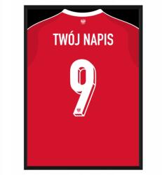  Poszter 30x40 falra Lengyel válogatott mez Többféle Minta (KoszulkaPolska_A3 30x40cm)