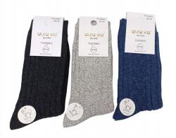 Aura Via 3 x Gyapjú Zokni Aura. via Egyszínű Téli Angora 39-42