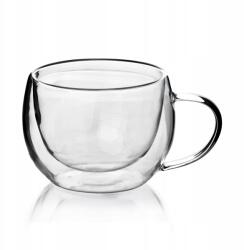 Mondex Peter Boroszilikát üveg teáscsésze280ml 9x6, 5x7, 4cm (HTIA8166)