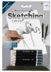 Royal & Langnickel Skiccrajz mini grafikai rajzkészlet eszközökkel, 12x18 cm - Flamingók