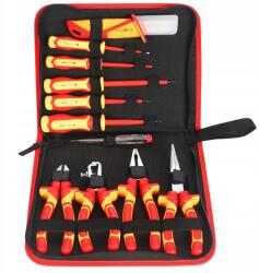 Kraft&Dele Szerszámkészlet Villanyszerelő Csavarhúzók Szigetelt Fogó 11 Db-os (KD5970)