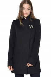  Dewberry női kabát divatos elegáns illeszkedő fekete átmeneti méret XL (Z6634)