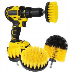  Takarító Kefék A Csavarhúzóhoz A Kárpit Tisztításához Detailing (R001-YELLOW-DTL)