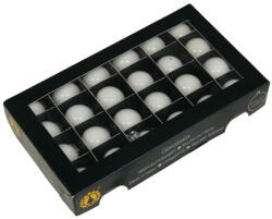  Üveg karácsonyfadísz gömb, fehér színű matt és fényes, 2, 5cm, 24db