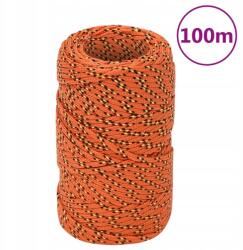 VidaXL Vitorláskötél, narancssárga, 2 mm, 100 m, polipropilén (8720287129165)