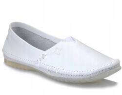 Maciejka Balerina Félcipő Maciejka 01930-11 Fehér Puha Bőr MÉRET41 (01930-11/00-0 Biały)