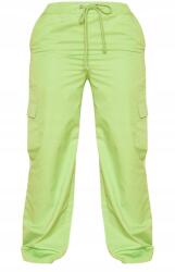Prettylittlething Lime Nadrág Széles Szárú Zsebek Sima Prettylittlething Xs