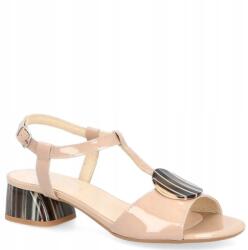 TYMOTEO Dekoratív szandál Tymoteo Gabi Bézs 38 (TYMOTEO GABI BEŻ LAKIER)