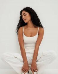 NA-KD Fehér Egyenes Vállpántos Felső Sima Klasszikus Pamut Na-kd Xxs