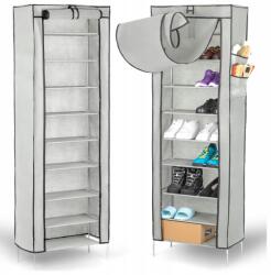 Sulpo Cipőtartó állvány Sulpo huzattal, 9 szintes, összecsukható, 168×54×25 cm (BT_8001)