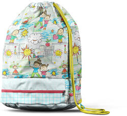 Takoy Panel szabásmintával sporttáskához - gyerekrajz az udvaron