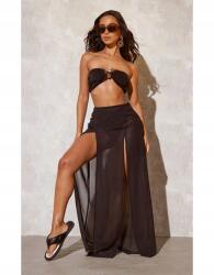 Prettylittlething Fekete Strandszoknya (34) (564274)