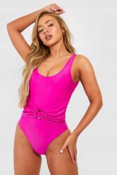 Boohoo IC83309 Boohoo Rózsaszín Fodros Fürdőruha O-gyűrű M