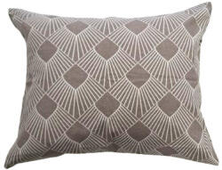  Flanel kispárna huzat - 40x50 cm / bézs geometriai mintás