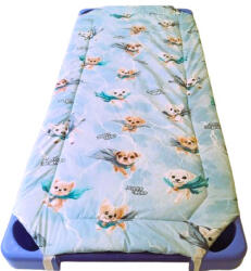  Töltött gumifüles ovis lepedő - derékalj - 55x130 cm / Szuper Hero kutyus mintás