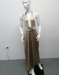 M. Sara Női Overál Bézs Elegáns Szatén 40 L Rrp