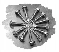 Milwar 4, 2x16 Rozsdamentes Acél Lemezrögzítő Csavarok Önfúró 6-szögű Kulcsra 7504K (50) (7504K24216-050)