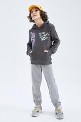DeFacto Melegítő Szett Grafit Szürke Pulóver Nadrág Nyomott Mintás Defacto 116-122