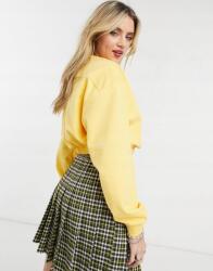 Sárga Casual Rövid Basic Női Pulóver 38 M 1AAA