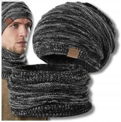 EdiBazzar Meleg Téli Szett Sapka Kéménygallér Férfi Női Beanie Golf Téli Csősál (5905884081921)