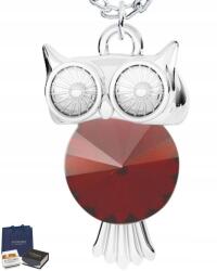 Mennica Świdnicka Bagoly nyaklánc Bölcsesség szimbólum medál Strassz Ezüst 925 Ajándék